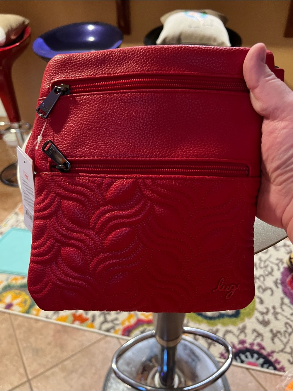 Lug Skipper VL Crossbody in Poppy Red NWT